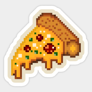 8Bit Pizza Sticker